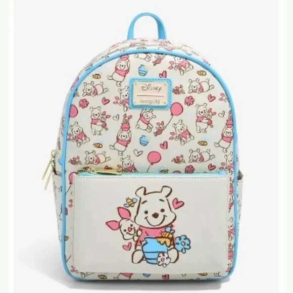 Loungefly Handbags - Loungefly Disney Winnie the Pooh Piglet‎ & Pooh with Balloons Sketch Backpack